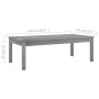 Mesa de centro de madera maciza de acacia gris 100x50x33 cm de vidaXL, Mesas de jardín - Ref: Foro24-311828, Precio: 68,49 €,...