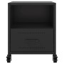 Mesitas de noche 2 uds acero negra 36x39x43,5 cm de , Mesitas de noche - Ref: Foro24-846705, Precio: 77,16 €, Descuento: %