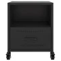 Mesitas de noche 2 uds acero negra 36x39x43,5 cm de , Mesitas de noche - Ref: Foro24-846705, Precio: 76,42 €, Descuento: %