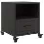 Mesitas de noche 2 uds acero negra 36x39x43,5 cm de , Mesitas de noche - Ref: Foro24-846705, Precio: 76,42 €, Descuento: %
