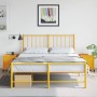 Mesitas de noche 2 uds acero amarillo mostaza 36x39x43,5 cm de , Mesitas de noche - Ref: Foro24-846621, Precio: 75,49 €, Desc...