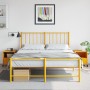 Mesitas de noche 2 uds acero amarillo mostaza 36x39x43,5 cm de , Mesitas de noche - Ref: Foro24-846711, Precio: 81,28 €, Desc...