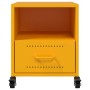 Mesitas de noche 2 uds acero amarillo mostaza 36x39x43,5 cm de , Mesitas de noche - Ref: Foro24-846711, Precio: 81,28 €, Desc...