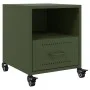 Mesitas de noche 2 unidades acero verde oliva 36x39x43,5 cm by , Nightstands - Ref: Foro24-846713, Price: 80,49 €, Discount: %