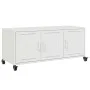 Mueble para TV acero laminado en frío blanco 100,5x39x43,5 cm de , Muebles TV - Ref: Foro24-846649, Precio: 100,25 €, Descuen...
