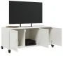 Mueble para TV acero laminado en frío blanco 100,5x39x43,5 cm de , Muebles TV - Ref: Foro24-846649, Precio: 100,25 €, Descuen...