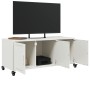 Mueble para TV acero laminado en frío blanco 100,5x39x43,5 cm de , Muebles TV - Ref: Foro24-846649, Precio: 96,73 €, Descuent...