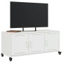 Mueble para TV acero laminado en frío blanco 100,5x39x43,5 cm de , Muebles TV - Ref: Foro24-846649, Precio: 96,73 €, Descuent...
