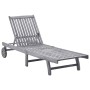 Tumbona de madera maciza de acacia de vidaXL, Tumbonas - Ref: Foro24-311872, Precio: 168,64 €, Descuento: %