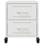 Mesitas de noche 2 unidades acero blanco 36x39x43,5 cm de , Mesitas de noche - Ref: Foro24-846637, Precio: 99,14 €, Descuento: %