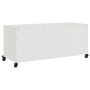 Mueble para TV acero laminado en frío blanco 100,5x39x43,5 cm de , Muebles TV - Ref: Foro24-846649, Precio: 96,73 €, Descuent...