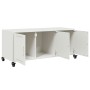 Mueble para TV acero laminado en frío blanco 100,5x39x43,5 cm de , Muebles TV - Ref: Foro24-846649, Precio: 96,73 €, Descuent...