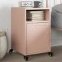 Mesita de noche acero rosa 36x39x59 cm de , Mesitas de noche - Ref: Foro24-846718, Precio: 47,04 €, Descuento: %