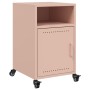 Mesita de noche acero rosa 36x39x59 cm de , Mesitas de noche - Ref: Foro24-846718, Precio: 48,25 €, Descuento: %