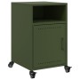 Mesita de noche acero verde oliva 36x39x59 cm de , Mesitas de noche - Ref: Foro24-846724, Precio: 65,23 €, Descuento: %