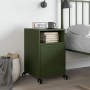 Mesita de noche acero verde oliva 36x39x59 cm de , Mesitas de noche - Ref: Foro24-846724, Precio: 65,23 €, Descuento: %