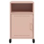 Mesita de noche acero rosa 36x39x59 cm de , Mesitas de noche - Ref: Foro24-846718, Precio: 48,25 €, Descuento: %