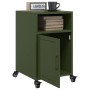Mesita de noche acero verde oliva 36x39x59 cm de , Mesitas de noche - Ref: Foro24-846724, Precio: 65,23 €, Descuento: %