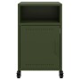 Mesita de noche acero verde oliva 36x39x59 cm de , Mesitas de noche - Ref: Foro24-846724, Precio: 65,23 €, Descuento: %