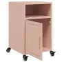 Mesita de noche acero rosa 36x39x59 cm de , Mesitas de noche - Ref: Foro24-846718, Precio: 47,04 €, Descuento: %