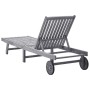 Tumbona de madera maciza de acacia de vidaXL, Tumbonas - Ref: Foro24-311872, Precio: 168,64 €, Descuento: %