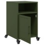 Mesita de noche acero verde oliva 36x39x59 cm de , Mesitas de noche - Ref: Foro24-846724, Precio: 65,23 €, Descuento: %
