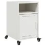Mesita de noche acero blanco 36x39x59 cm de , Mesitas de noche - Ref: Foro24-846726, Precio: 46,67 €, Descuento: %
