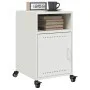 Mesita de noche acero blanco 36x39x59 cm de , Mesitas de noche - Ref: Foro24-846726, Precio: 46,67 €, Descuento: %
