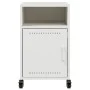 Mesita de noche acero blanco 36x39x59 cm de , Mesitas de noche - Ref: Foro24-846726, Precio: 46,67 €, Descuento: %