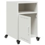 Mesita de noche acero blanco 36x39x59 cm de , Mesitas de noche - Ref: Foro24-846726, Precio: 47,13 €, Descuento: %