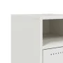 Mesita de noche acero blanco 36x39x59 cm de , Mesitas de noche - Ref: Foro24-846726, Precio: 46,67 €, Descuento: %