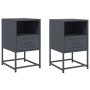 Mesitas de noche 2 unidades acero gris antracita 36x39x60,5 cm de , Mesitas de noche - Ref: Foro24-846559, Precio: 81,53 €, D...