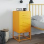 Mesita de noche acero amarillo mostaza 36x39x78 cm de , Mesitas de noche - Ref: Foro24-846584, Precio: 77,86 €, Descuento: %