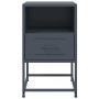Mesitas de noche 2 unidades acero gris antracita 36x39x60,5 cm de , Mesitas de noche - Ref: Foro24-846559, Precio: 81,53 €, D...