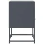 Mesitas de noche 2 unidades acero gris antracita 36x39x60,5 cm by , Nightstands - Ref: Foro24-846559, Price: 80,76 €, Discoun...