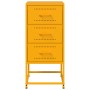 Mesita de noche acero amarillo mostaza 36x39x78 cm de , Mesitas de noche - Ref: Foro24-846584, Precio: 77,86 €, Descuento: %