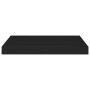 Estante flotante de pared MDF negro 50x23x3,8 cm en Estanterías | Comprar online en Foru.es