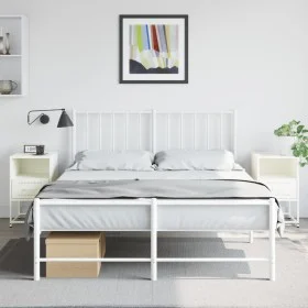 Nachttische, 2 Stück, weißer Stahl, 36x39x60,5 cm. von , Nachttische - Ref: Foro24-846565, Preis: 80,39 €, Rabatt: %
