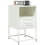 Mesitas de noche 2 unidades acero blanco 36x39x60,5 cm de , Mesitas de noche - Ref: Foro24-846565, Precio: 81,19 €, Descuento: %