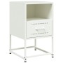 Mesitas de noche 2 unidades acero blanco 36x39x60,5 cm de , Mesitas de noche - Ref: Foro24-846565, Precio: 81,19 €, Descuento: %