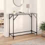 Mesa consola superficie vidrio transparente acero 98x35x81 cm de , Mesas consola - Ref: Foro24-846020, Precio: 41,43 €, Descu...