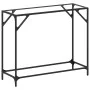 Mesa consola superficie vidrio transparente acero 98x35x81 cm by , console tables - Ref: Foro24-846020, Price: 40,89 €, Disco...