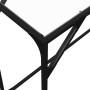 Mesa consola superficie vidrio transparente acero 98x35x81 cm de , Mesas consola - Ref: Foro24-846020, Precio: 41,43 €, Descu...
