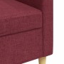 Sofá de 3 plazas de tela rojo tinto 210 cm de , Sofás - Ref: Foro24-4007420, Precio: 338,56 €, Descuento: %