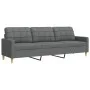 Sofá de 3 plazas de tela gris oscuro 210 cm de , Sofás - Ref: Foro24-4007415, Precio: 271,43 €, Descuento: %