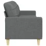 Sofá de 3 plazas de tela gris oscuro 210 cm de , Sofás - Ref: Foro24-4007415, Precio: 271,43 €, Descuento: %