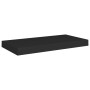 Estantes flotantes de pared 2 uds MDF negro 50x23x3,8 cm en Estanterías | Comprar online en Foru.es