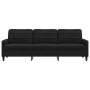 Sofá de 3 plazas terciopelo negro 210 cm de , Sofás - Ref: Foro24-4007649, Precio: 290,58 €, Descuento: %