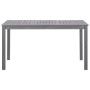 Mesa de jardín madera maciza de acacia gris lavado 140x80x74 cm de vidaXL, Mesas de jardín - Ref: Foro24-311849, Precio: 199,...