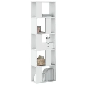 Librería 5 niveles madera ingeniería blanca 45x23,5x162,5 cm de , Librerías y estanterías - Ref: Foro24-852780, Precio: 49,53...